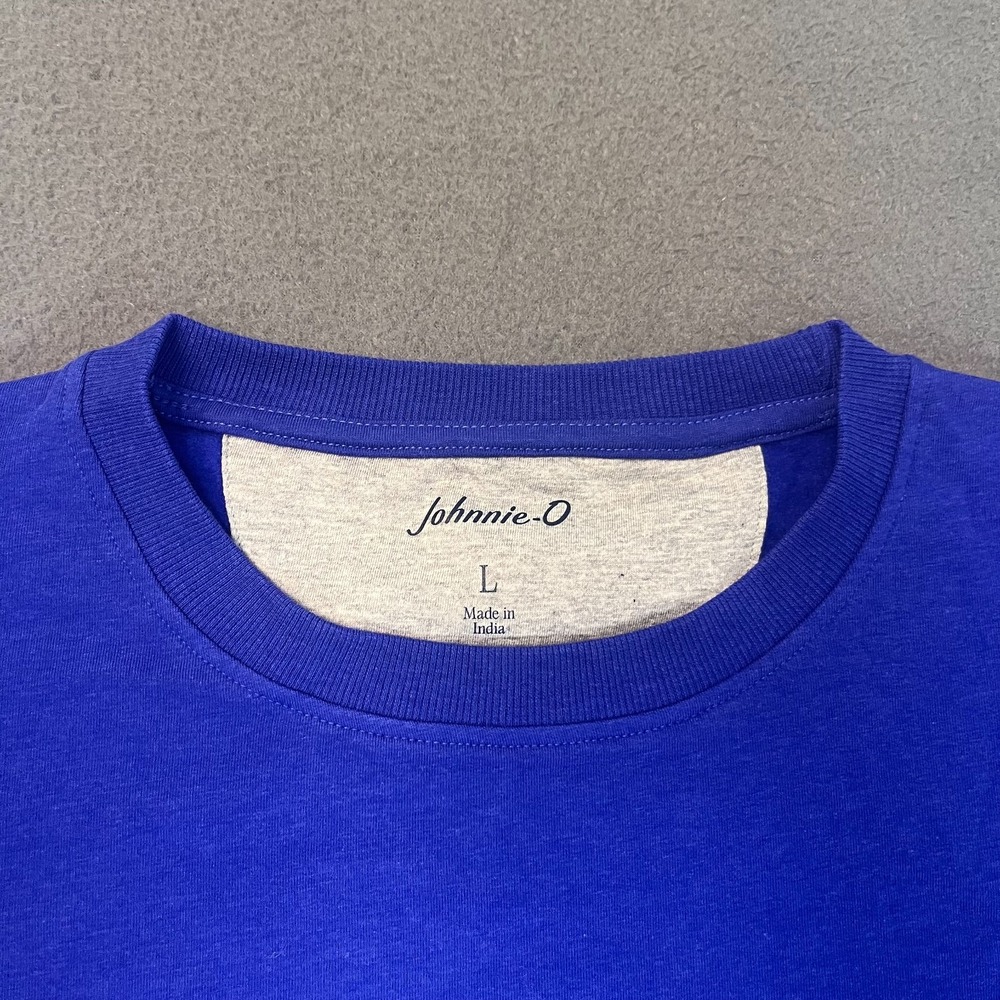 Johnnie-O‎ Womens Sz Lg Penny Sweatshirt Pullover Royal 2 Blue Cotton Modal Golf - Picture 2 of 8